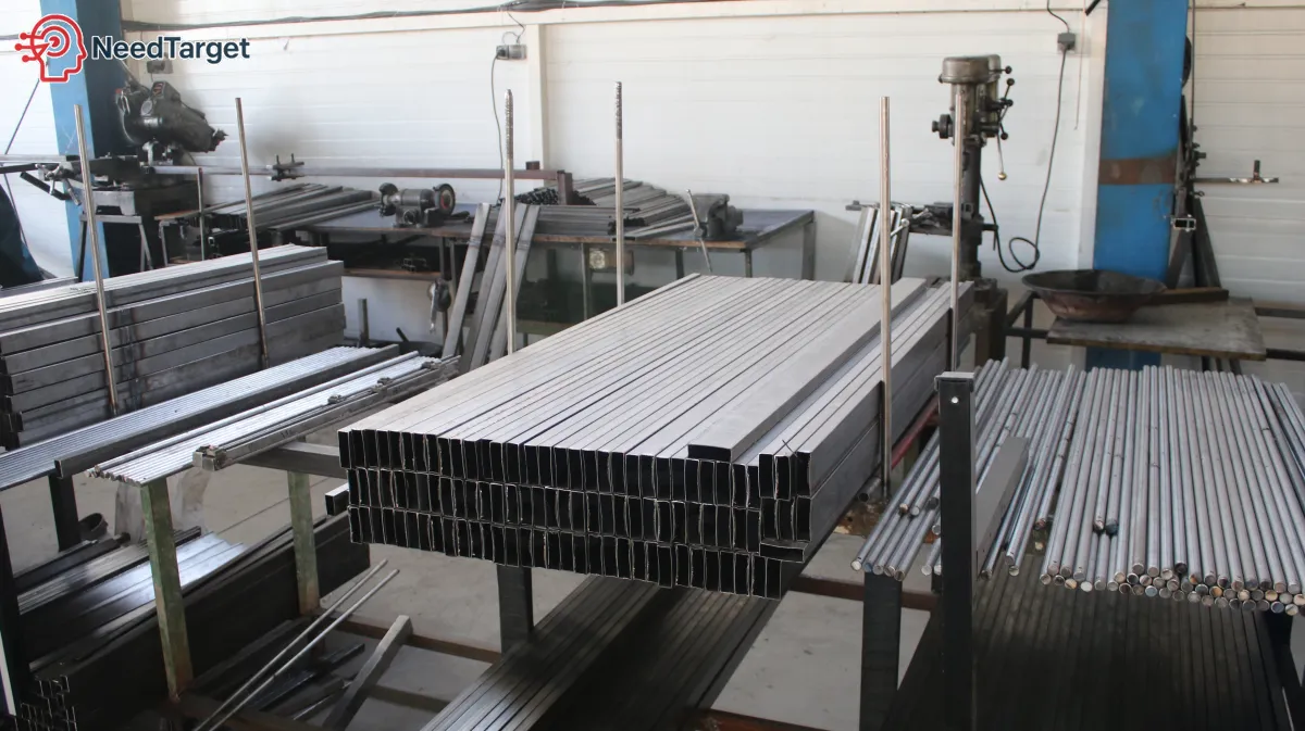 سالن تولید کارخانه ایرانی با نیروی کار و ماشینآلات صنعتی